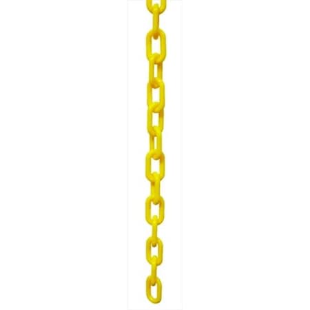 Vic Crowd Control Inc VIP Crowd Control 1881-32 1.5 in. dia. Plastic Chain - 32 ft. Length; Yellow 1881-32